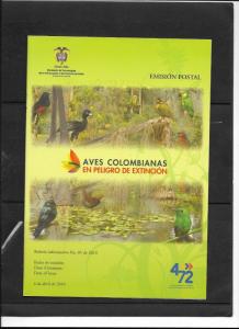 O) 2010 COLOMBIA, BIRDS IN DANGER OF EXTINCTION - ENDANGERED BIRDS,HABITAT,  FUL