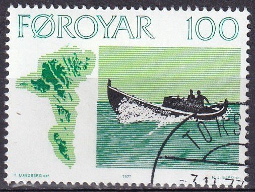 Faroe Islands #24 F-VF Used CV $3.75