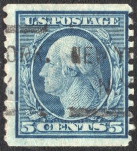 SC#496 5¢ Washington Coil Single (1919) Used/Thin