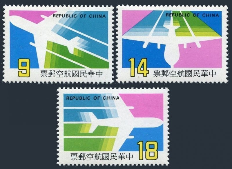 Taiwan C87-C89, MNH. Michel 1764-1766. Air Post 1987. Airplanes.