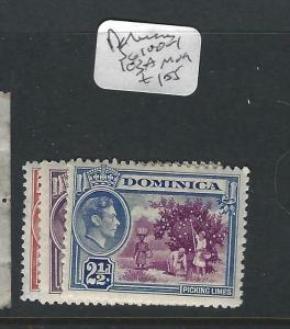 DOMINICA  (P0303B) KGVI  SG  100-1, 103A   MOG