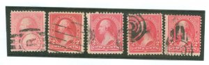 United States #248-252 Used Single