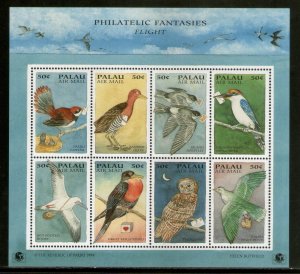 Palau 1994 Owl Birds Wildlife Fauna Sc 6336 Sheetlet MNH # 9516