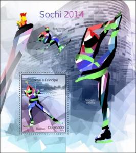 ST. TOME PRINCIPE 2014 SHEET st14317b SOCHI OLYMPIC