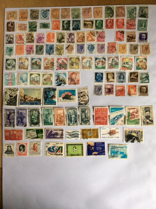 Italy 100+ stamps - Lot B