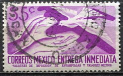 Mexico; 1956: Sc. # E16; O/Used Single Stamp