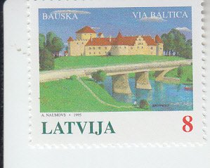 1995 Latvia Castle - Bauska  (Scott 394} MNH