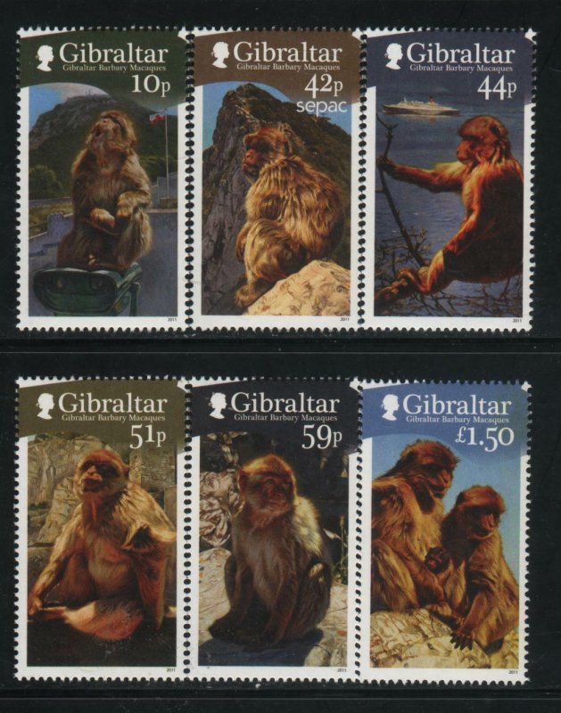 Gibraltar MNH Scott # 1290-95  Value $ 11.50