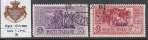 Egeo - Calimno n. 21+ 22 used very fine cv 120$