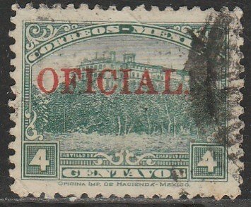 MEXICO O172, 4¢ OFFICIAL. USED. VF. (1002)