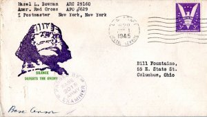 United States A.P.O.'s 3c Win the War 1945 U.S. Army, Postal Service A.P.O. 6...