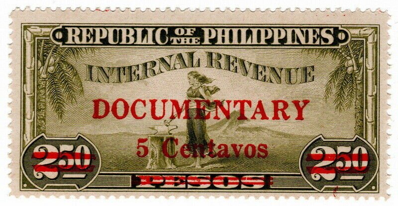 (I.B) Philippines Revenue : Documentary 5c on 2.50P OP