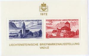 LIECHTENSTEIN 505  MNH S/S SCV $3.00 BIN $1.75