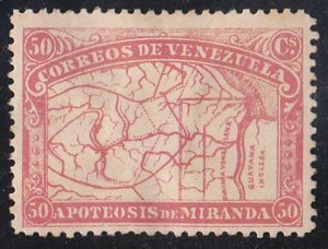 1896 - Venezuela - Miranda - Scott 140 - 50 c. - MLH