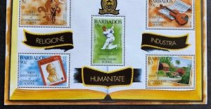 Barbados 900 MNH, Souvenir Sheet of 5 Stamps..
