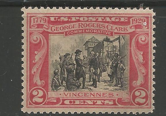 UNITED STATES, 651, MNH, SURRENDER OF FORT SACKVILLE