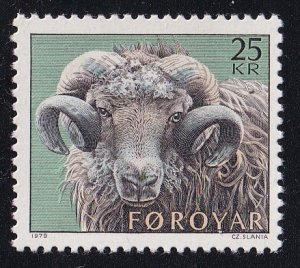 Faroe Islands  #42  MNH    1979  sheep - rearing