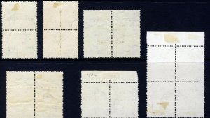 SOUTH WEST AFRICA 1942-44 War Effort Reduced Size Blocks SG 126 to SG 130b VFU