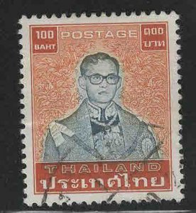 THAILAND Scott 619 Used 100 Baht key stamp