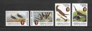 BIRDS - MARSHALL ISLANDS #63-4,C1-2  AUDUBON MNH