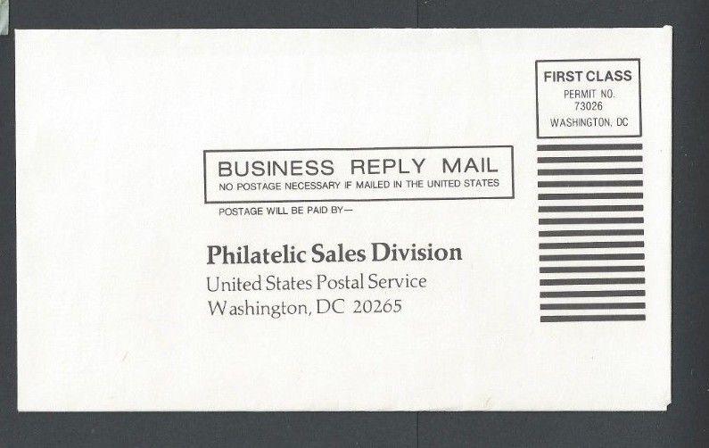 1978 Wash DC Philatelic Sales Division Lists Year Sets Self Mailer Mint