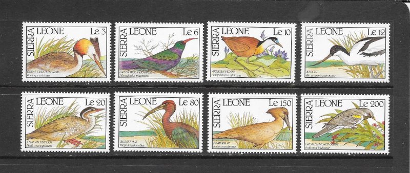 BIRDS - SIERRA LEONE #1233-40  MNH