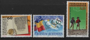 LIECHTENSTEIN    1019-1021  MNH   SET