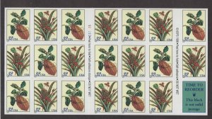 Scott 3127A - Merian Botanical. Pane Of 20. MNH. OG.       #02 3127Abp20