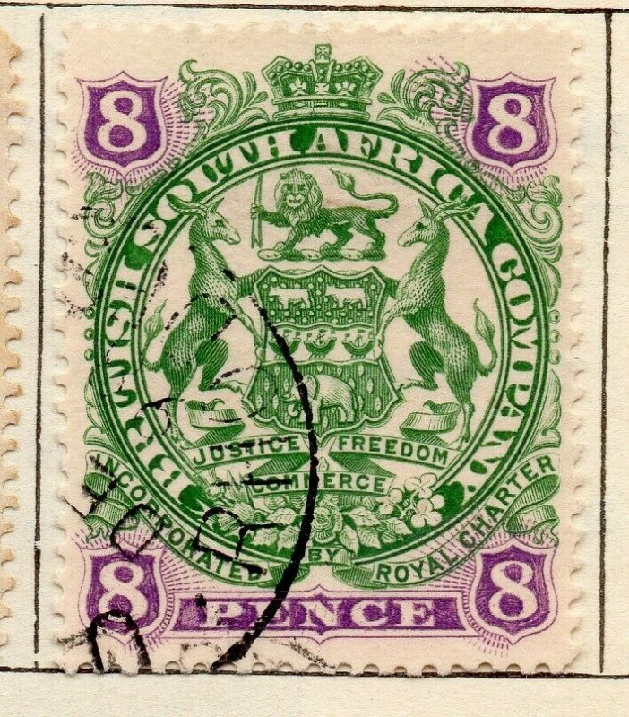 Rhodesia 1897 Early Issue Fine Used 8d. NW-11477