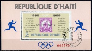 Haiti 1969; Sc. # 616P;  Used CTO Souvenir Sheet