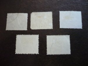 Stamps - Netherlands - Scott# 55-57,59-60 - Used Part Set of 5 Stamps