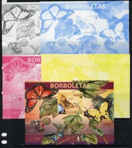 Guinea - Bissau 2013 Butterflies #02 m/sheet - the set of...