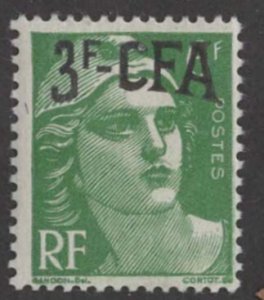 France-Reunion # 291  3F CFA overprint - Marianne  (1)  VLH Unused