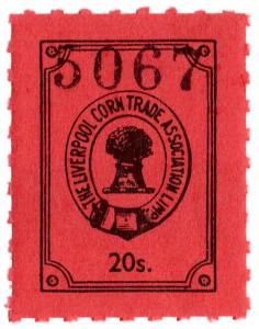 (I.B) Liverpool Corn Trade Association : Fee Stamp 20/-