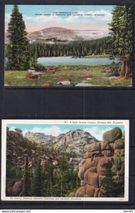 USA 7 Postal Cards (2 Colored+5 Photo)Wyoming 16069