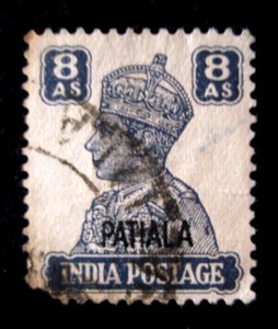 INDIA/PATIALA, CONFENTION STATE - SCOTT# 113 - USED - CAT VAL $22.50