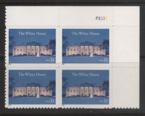 3445 33c The White House P3333 UR