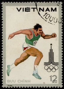 North Vietnam #1052 Summer Olympics Moscow Issue Used