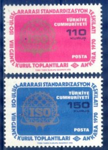 Turkey 1970 General Assembly of the ISO Mi. 2194/5 MNH