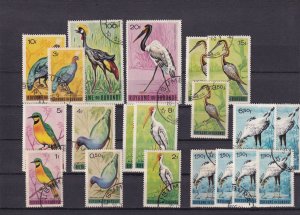 SA24b Burundi 1965 Birds used stamps