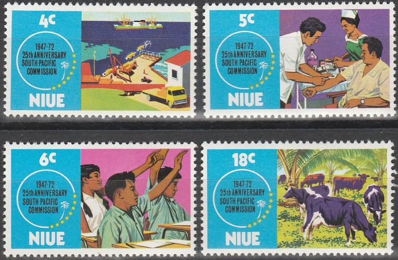 Niue #151-4 MNH F-VF (SU5439)