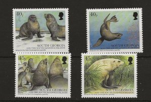 South Georgia 2002 Fur Seals set of 4 sg.349-52  MNH