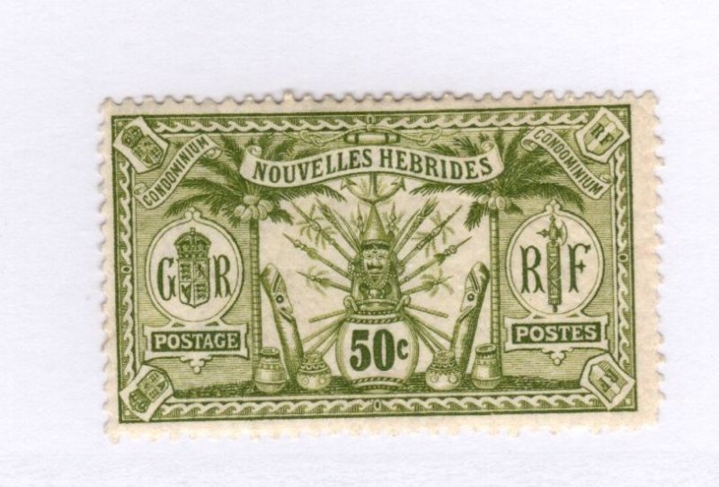 New Hebrides #17 MH - Stamp - CAT VALUE $4.00