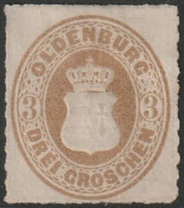 Oldenburg 1867 Sc 25 MNG(*)