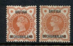 British Bechuanaland 1887 QV Portrait 0.5d vermillion MLH