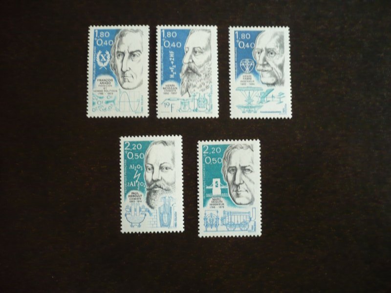 Stamps - France - Scott# B575-B579 - Mint Never Hinged Set of 5 Stamps