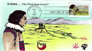 Pugh Designed/Painted America Bering Strait FDC...109 of 113 created!