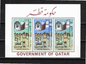 Qatar 1966 MNH Sc 113E-G Souvenir Sheet