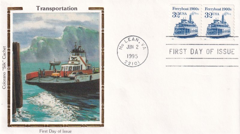 1995, Ferryboat-190's, Colorano Silk, FDC (E11991)