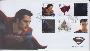 Jersey 2013, Superman set of 6  on FDC